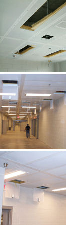 Detention security ceilings